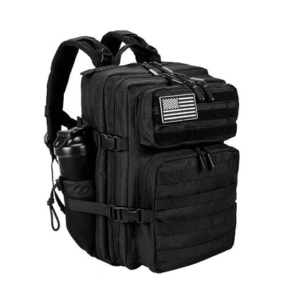 35L Tactical Backpack Small Athlete Gym Bag for Men/Women Qutdoor Travel Hiking Molle Rucksack with Bottle Holder