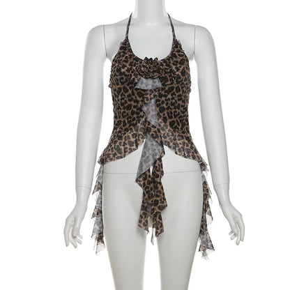 Hip-hop Summer New Sweet Gentle Cute All-match Fashionable Cool High Street Cool Sexy Women's Thin Backless Halter Vest