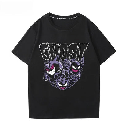 Printing Tee Pure Cotton T-shirt Men's 2026 Summer Fashion Oversize Street Casual Y2K Tops Streetwear Clothing