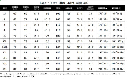 Men's polo shirt Europe Italy long sleeve casual high-end cotton embroidery luxury stitching contrast color original design