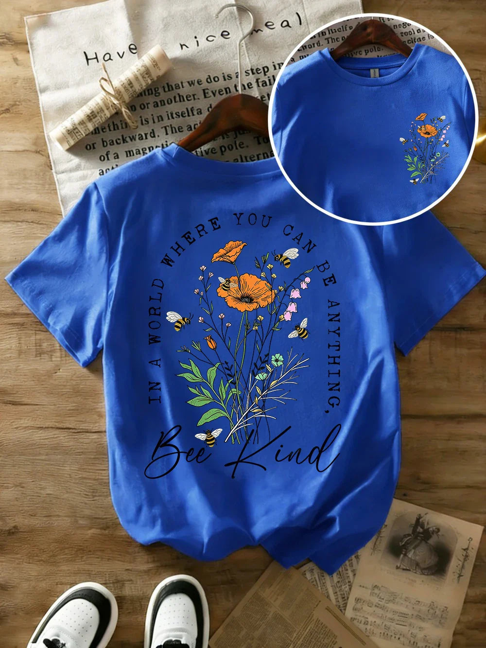 Summer Beautiful Flowers Prints T-Shirts Womens Cotton Oversized T Shirts Basic O-Neck Short Sleeve Tops Casual Woman Clothes