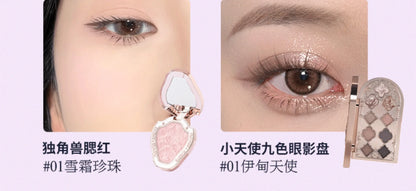 Gift Box Makeup Set Little Angel Full Box Lip Glaze Blusher Shell Jewelry Flower Know Birthday Gift Kit