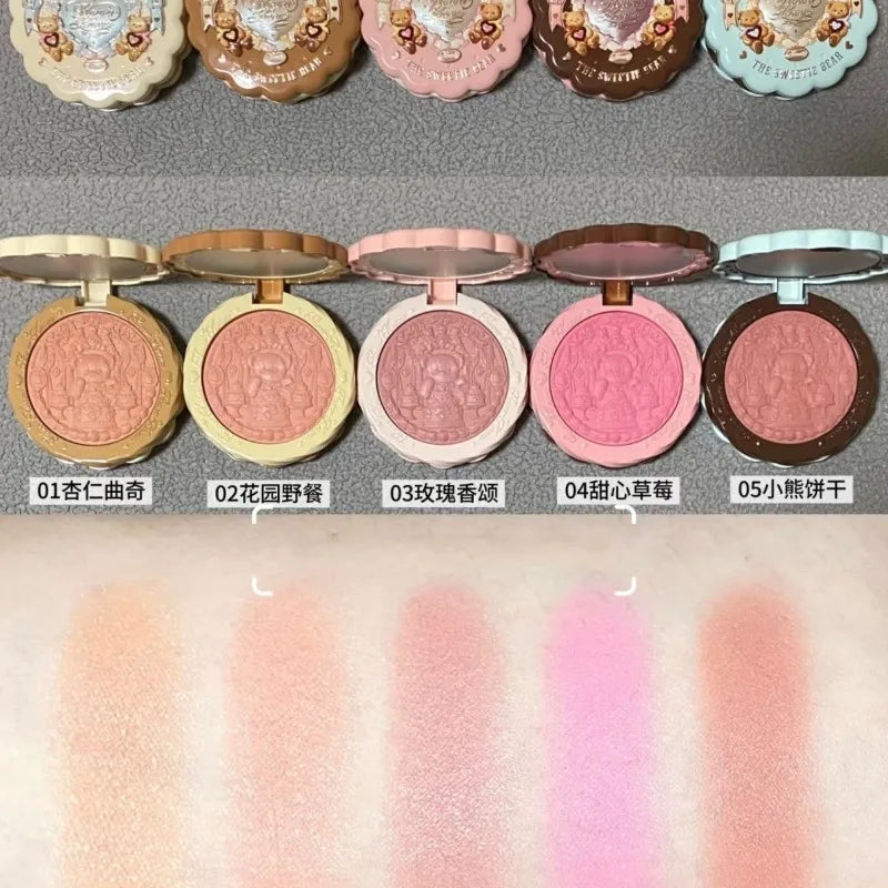 Flower Knows Makeup Set Sweetie Bear Gift Kit Setting Powder Long Lasting Concealer Palette Matte Blush Lipstick Pressed Powder