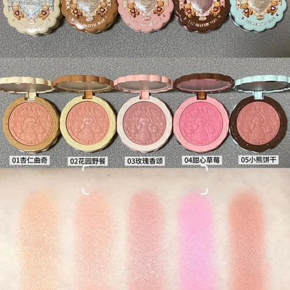 Makeup Set Swan Ballet Concealer Palette Embossed Blusher Shine Lipstick Kit With Bag THE SWEETIE BEAR Bunny Garden