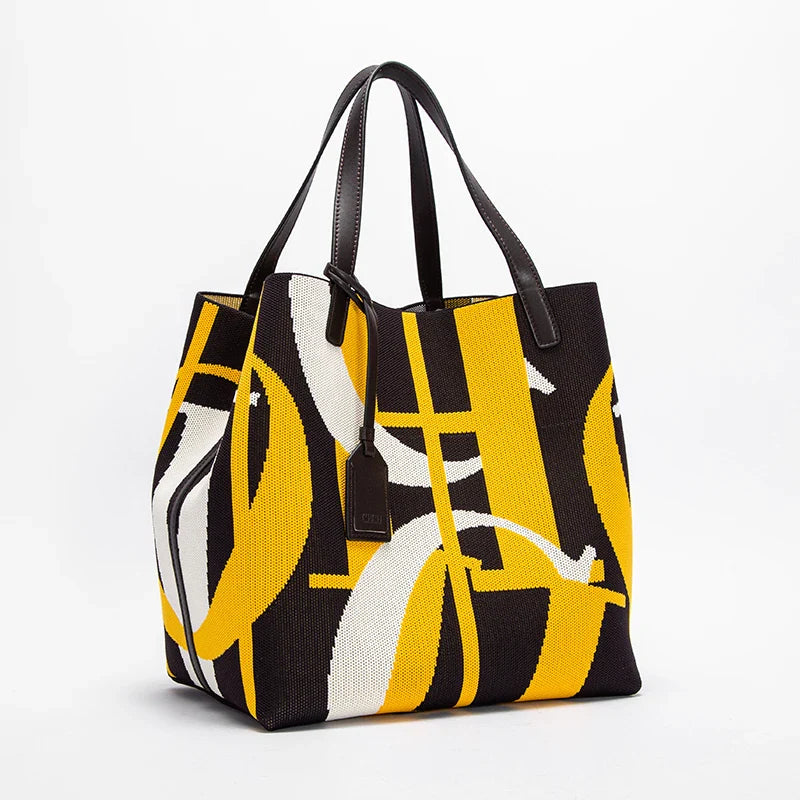 Fashionable Classic New Solid Color Outer Bag Women's Handbag Exquisite Handcrafted Weaving Large Capacity Handbag
