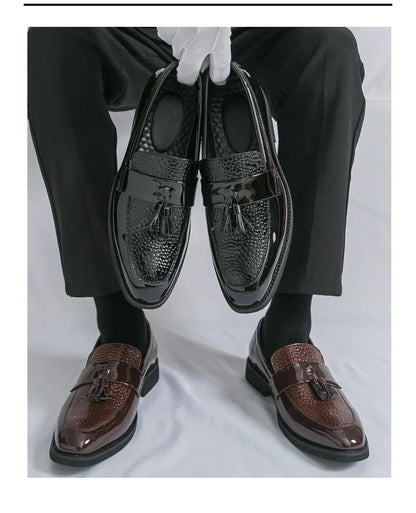 Classic Social Formal Leather Shoes Men Party Leather Casual Business Shoes Men Leather Loafers High Quality Men's Dress Shoes