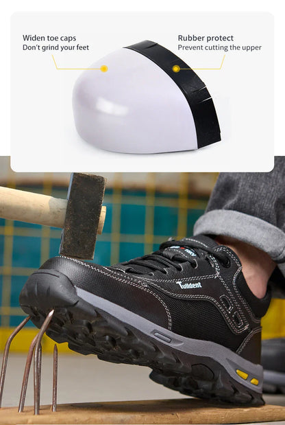 Safety shoes, anti smashing and anti stabbing work shoes, men's protective shoes, lightweight and comfortable protective boots