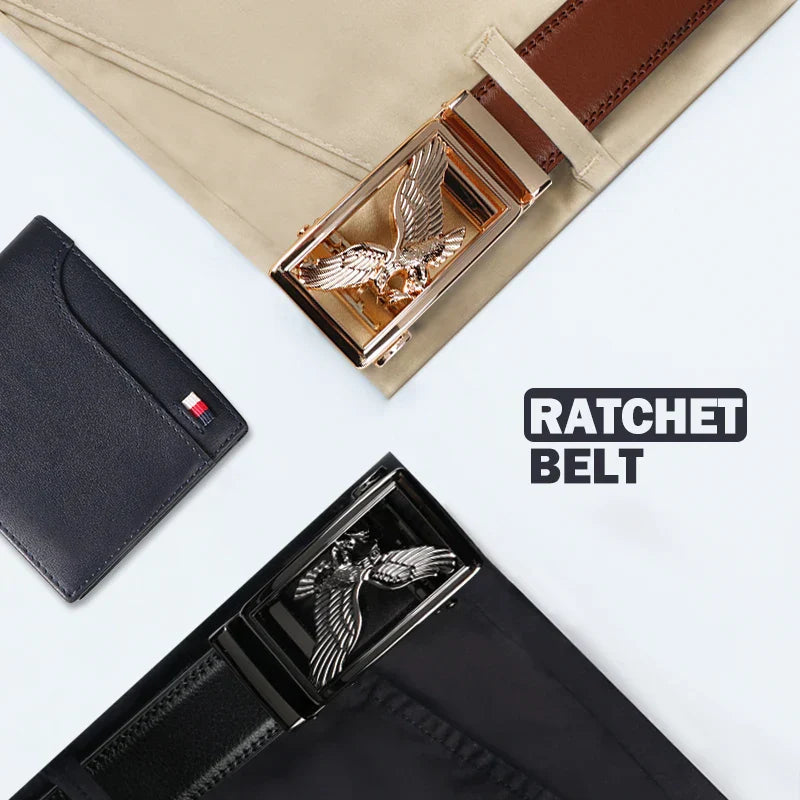 Men's Belt With Alloy Automatic Buckle, Fashion Men's Business Leisure Belt