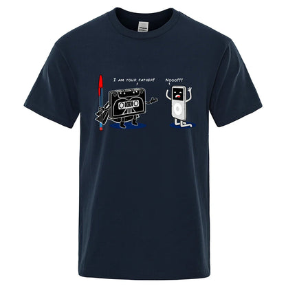 Funny Music Player Male Tops Summer Loose T-Shirt Cotton Crewneck T-Shirt Hip Hop Tee Clothes High Quality T-Shirts Man New