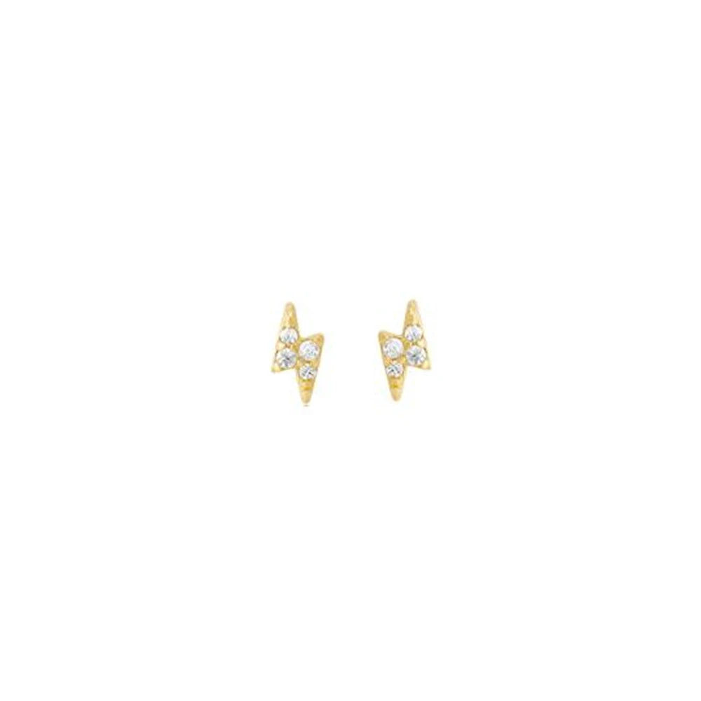 New Design Stainless Steel Cubic Zirconia Chain Stud Earrings For Women Star Moon Cartilage Earring Piercing Jewelry
