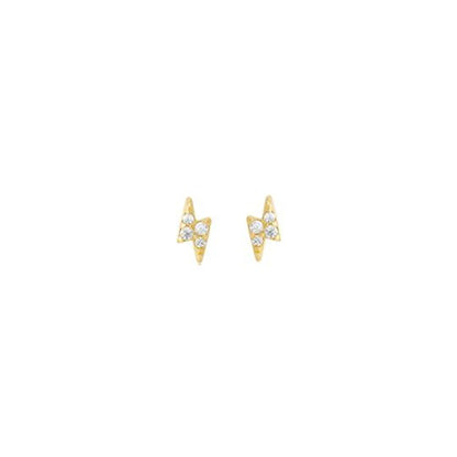 New Design Stainless Steel Cubic Zirconia Chain Stud Earrings For Women Star Moon Cartilage Earring Piercing Jewelry