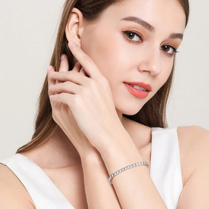 Hip Hop Jewelry Cubic Zirconia Iced Out Tennis Chain Iced Out 18k Gold Plated Bling Necklace For Women Free Custom Laser Logo