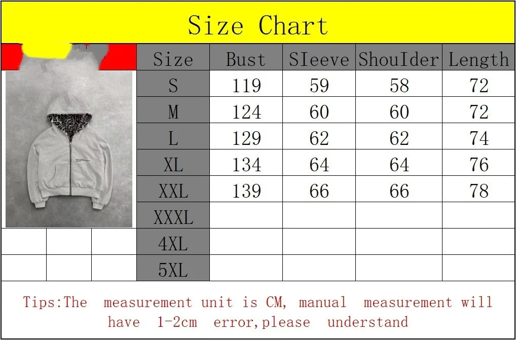 Hip-hop Nova Roupa Dupla Face Harajuku Retro Estampa de Leopardo Moda Solta Zíper Moletom Masculino Street Casual Feminino
