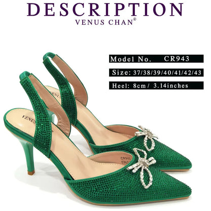 Fashionable Party Shoes and Bags Nigerian Women’s Party Suit Medium Heel Pointed Toe Women’s Shoes and Same Color Bags