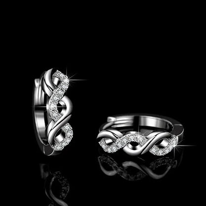 GRA Certified Moissanite Hoop Earrings for Women s925 Sterling Silver Plated 18k White Gold Wedding Huggie Earrings