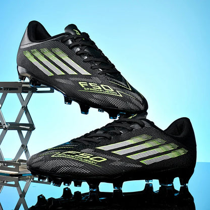 New Men Professional Football Boots Non-Slip TF/FG Boys Sneakers Match Soccer Shoes Ankle Comfortable Sports Shoes Unisex