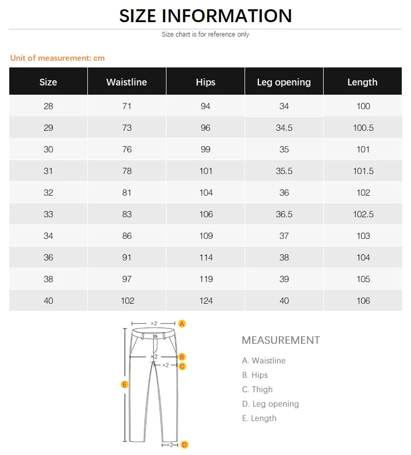 2025 Autumn Men's Elastic Colorful Jeans Breathable Casual  Straight Fitted Solid Color Denim Pants Korean Fashion Trousers