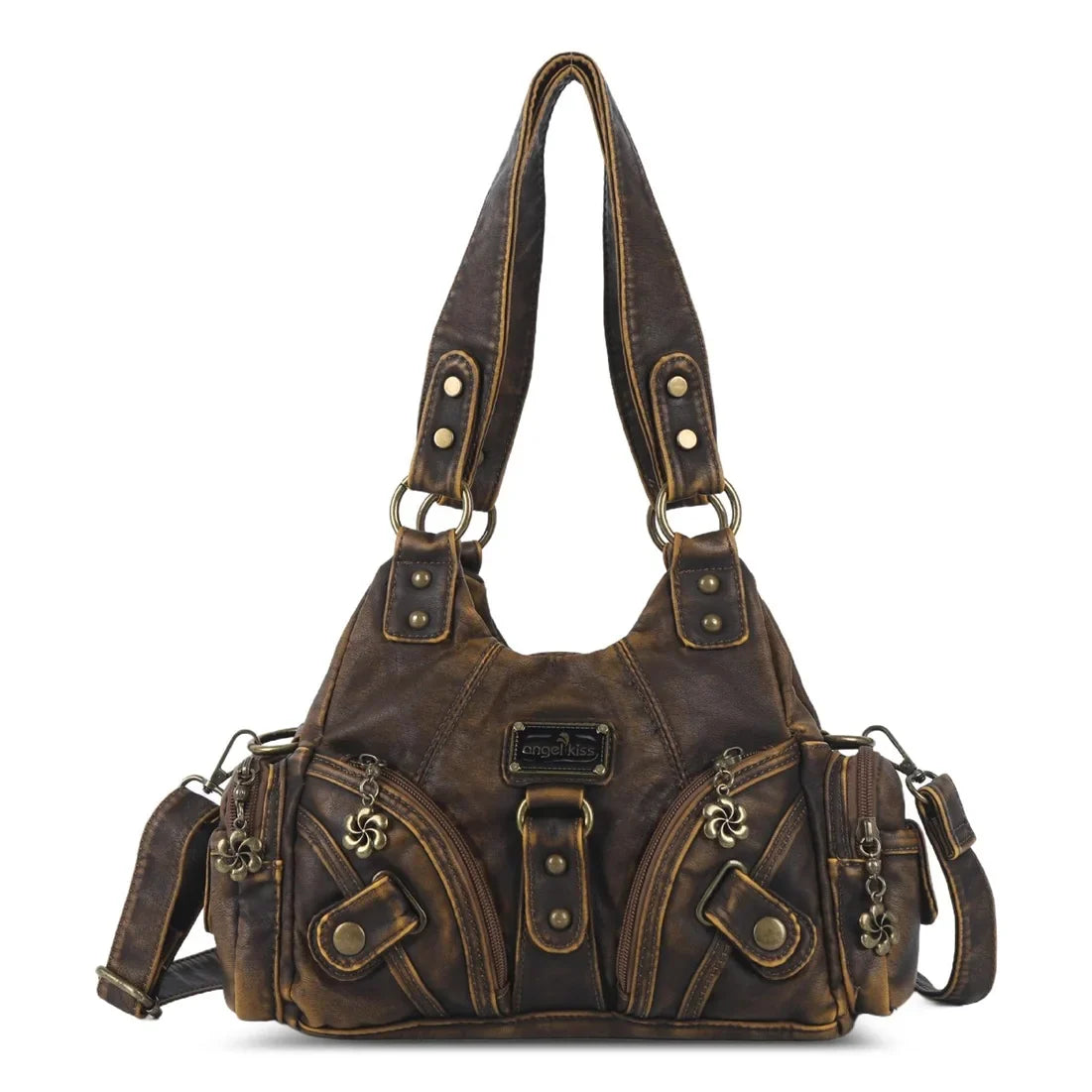 Women Handbags Soft Tote Bag Small Top-handle Fashion Satchel Multi-Pockets Crossbody Shoulder Bag Hobos Phone Pack