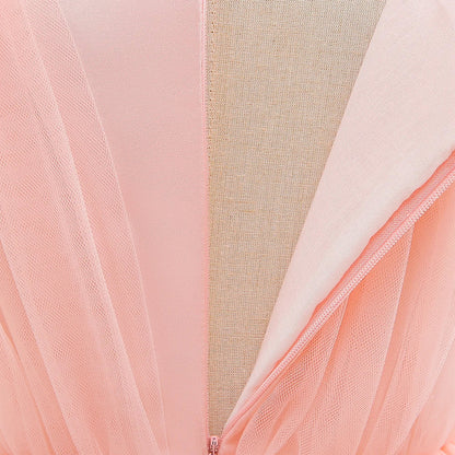 Summer Bow Bridemaid Party Girls Dresses Elegant Tulle Birthday Wedding Princess Dress for Girl New Years Prom Christmas Costume