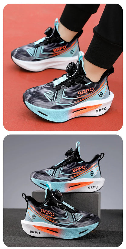 Children‘s Knit Basketball Shoes Non-slip Breathable Sports Training Shoes Outdoor Boys Girls Jogging Sneakers Athletic Shoes