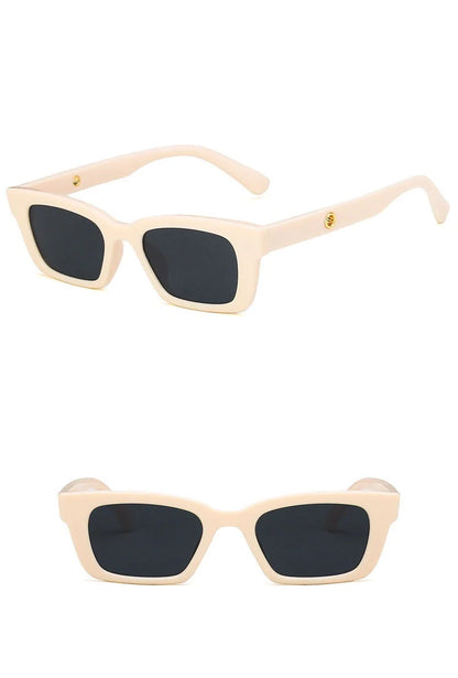 New Women Rectangle Vintage Sunglasses Brand Designer Retro Points Sun Glasses Female Lady Eyeglass Cat Eye Driver Goggles