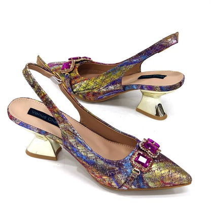 Ladies High Quality Women's Pumps And Bag Italian Fashion Design Dark Green Color Bag For Nigeria Wedding Party