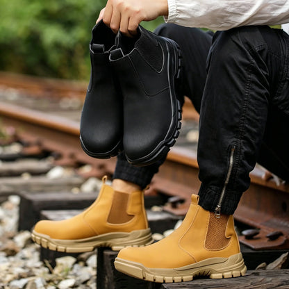 high-top Safety Shoes Men Steel Toe Protective Shoes With Anti Smash Anti Piercing Work Shoes Indestructible safety boots