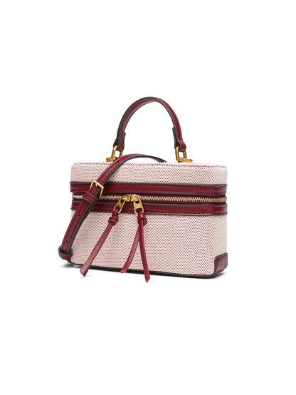 Fashionable versatile box bag brown one shoulder trendy hand-held hard fashionable small square bag