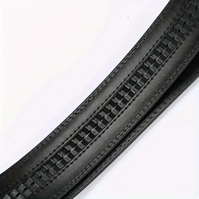 Men's Business Belt - Genuine High Quality Alloy Automatic Buckle Belt, Fashionable Luxury Designer Dating Party Jeans Casual
