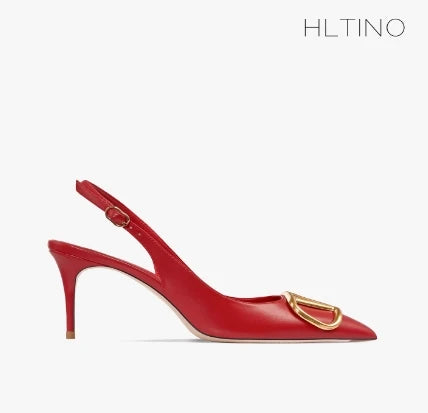 Fahion Slingback Black Comfortable Women Summer Shoes Very High Heel Sandals 2025 Trend for Wedding Party Dress