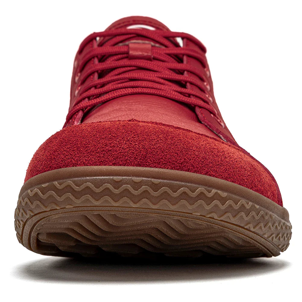 Women Men Barefoot Shoes Wide Toe Box Lightweight Sneakers Casual Color-Blocking Artificial Leather Walking Shoes