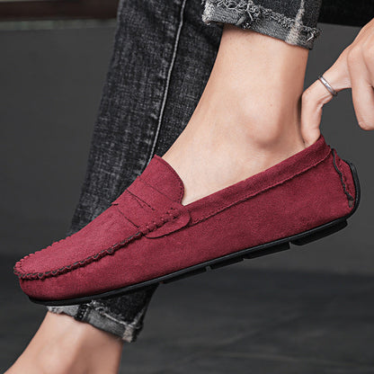 Trend Suede Men Casual Shoes Breathable Comfort Slip-on Mens Driving Shoes Fashion Men Lazy Shoes Luxury Brand Loafers Moccasins