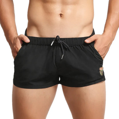 Men's Summer Beach Shorts Swimwear Trunks Board Short Pants Male Gym Shorts Swim Surf Fitness Quick Dry Shorts