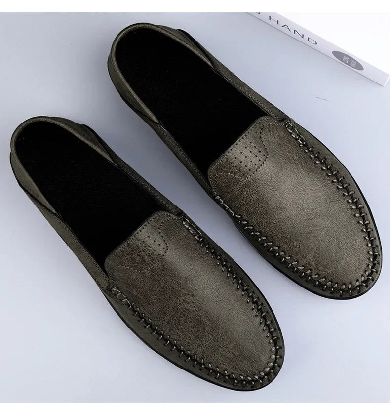2025 shoes men's lazy one-pedal spot solid color men's shoes summer men shoes British cross-border large-size casual
