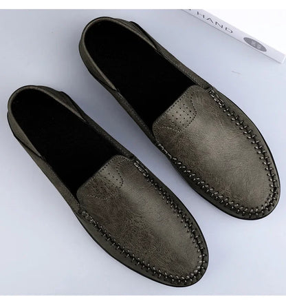 2025 shoes men's lazy one-pedal spot solid color men's shoes summer men shoes British cross-border large-size casual