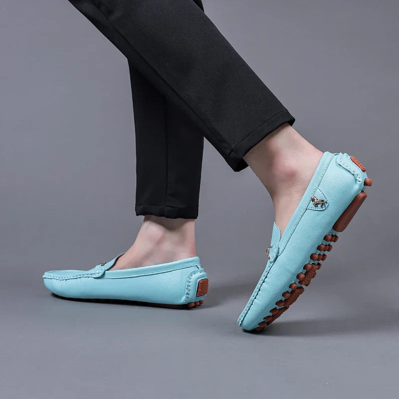 Handmade Leather Casual Men Shoes Design Loafers Man Comfortable Slip on Men Loafers Hot Sale Moccasins Driving Shoes