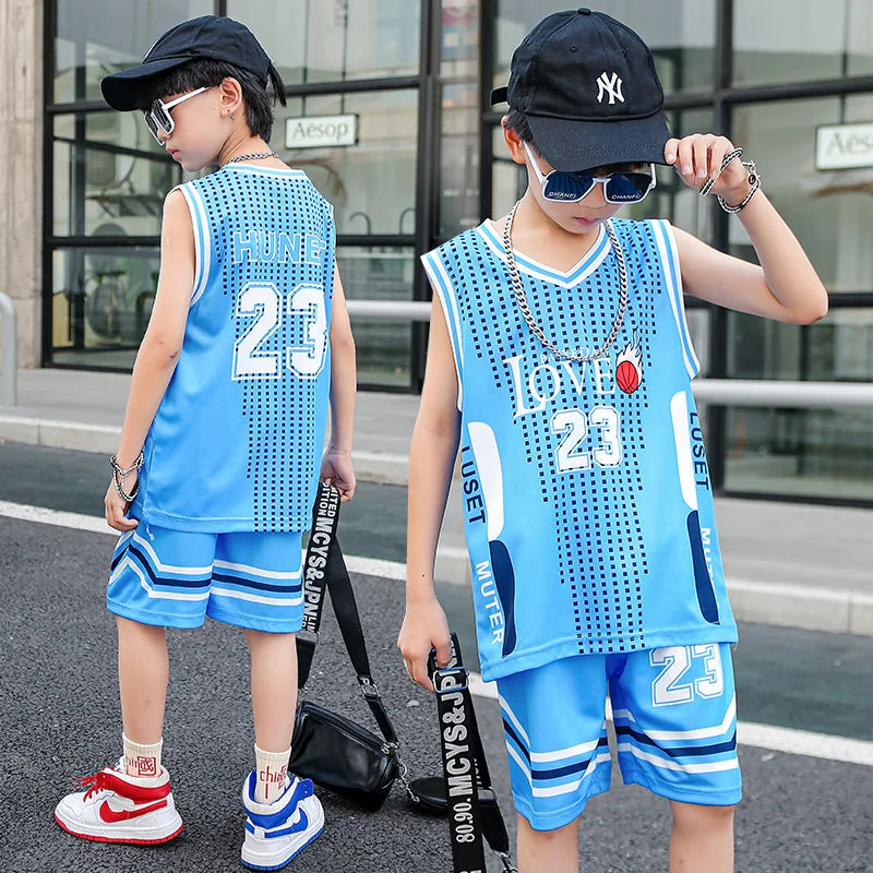 Children Team Training Uniform Kids Basketball Jersey Quick-drying Boy and Girls Comfortable Shirt  Child Sportswear Tracksuits
