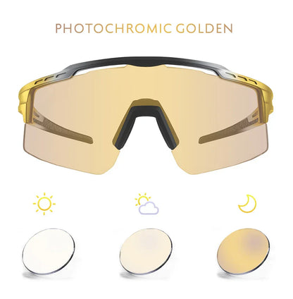 Photochromic Sunglasses UV400 Bike Bicycle Glasses Men's Blue Sports Woman Cycling Eyewear Outdoor MTB Glasses Bike Goggles