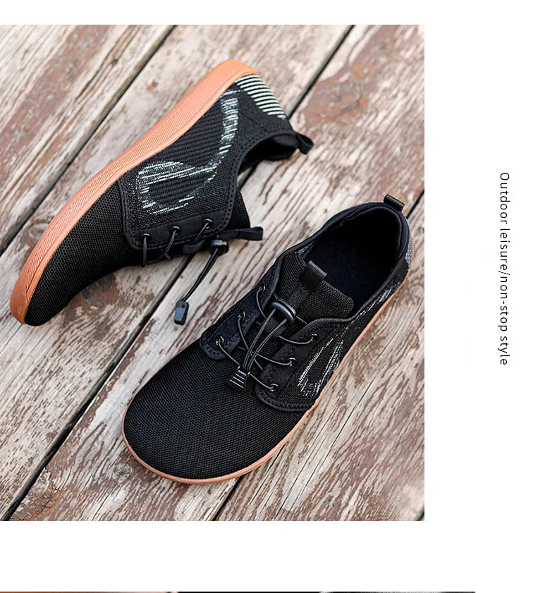 New Unisex Wider Shoes Breathable Mesh Men Barefoot Wide-toed Shoes Brand Flats Soft Zero Drop Sole Wider Toe Sneakes Large Size