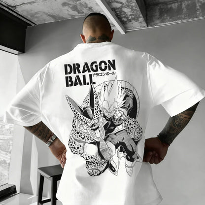 Anime Printed Men's T-Shirt Majin Buu Boys Children Harajuku Short Sleeve Kids Goku T-shirt Summer Clothing