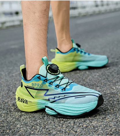 2025 New Men's Running Shoes Cushioning Carbon Plate Racing Marathon Athletic Shoes Comfortable Non-slip Sports Tennis Shoes