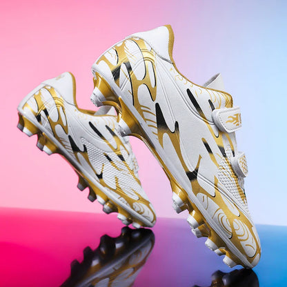 New Men Kids Football Boots Ultralight Boys Professional Soccer Shoes Cleats Non-Slip Match Grass Training Shoes Drop Shipping