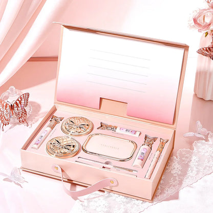 Make Up Sets Cosmetics Full Set Makeup Kit Lipstick Eyeshadow Eyebrow Pen Air Cushion BB Cream Mascara 9 Pcs Makeup Gift Box