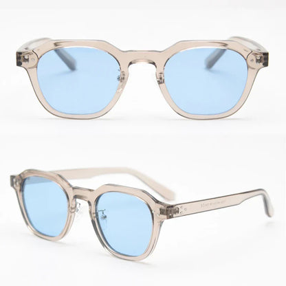 retro sun glasses for women TR90 frame polygon polarized sunglasses uv400 male green brown 2023 summer