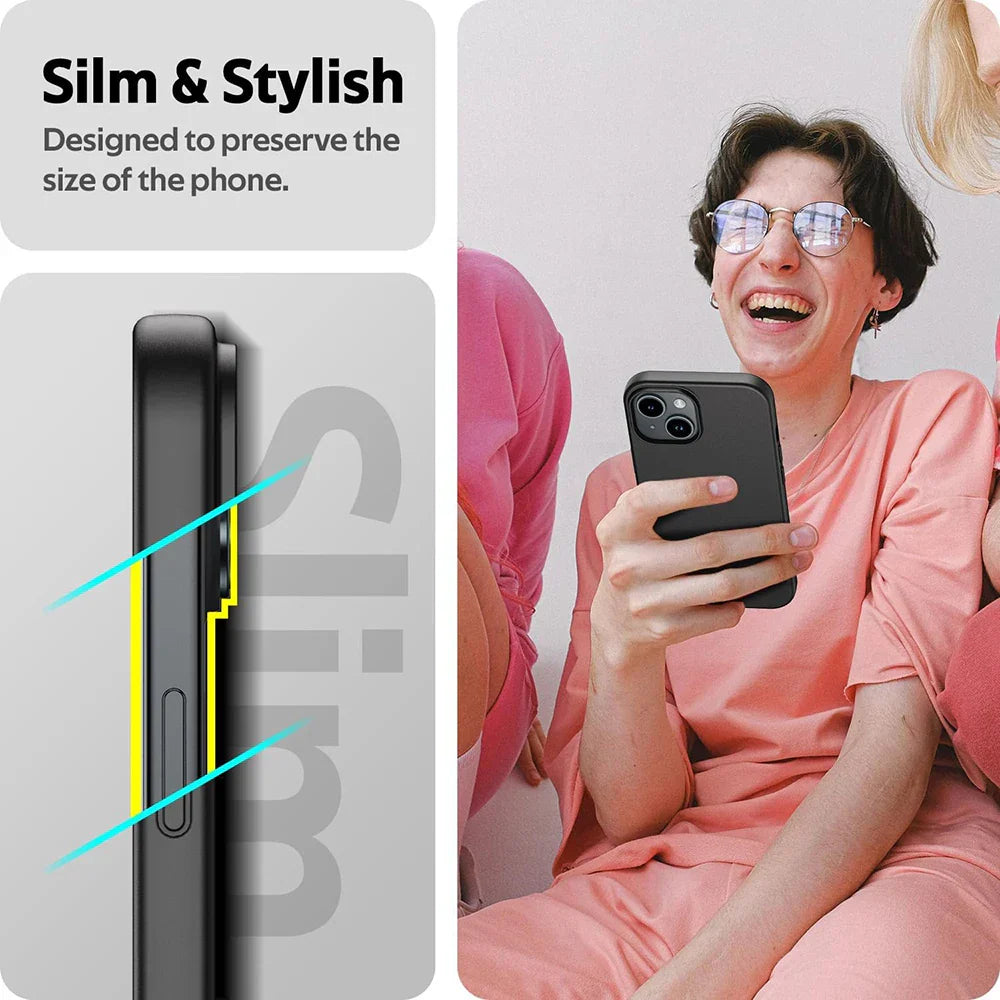 Ultra Thin Matte Silicone Soft TPU Case For iPhone 16 15 14 Plus 13 12 Mini 11 Pro XS Max X XR SE 2 3 7 8 Plus Solid Black Cover