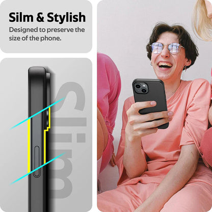 Ultra Thin Matte Silicone Soft TPU Case For iPhone 16 15 14 Plus 13 12 Mini 11 Pro XS Max X XR SE 2 3 7 8 Plus Solid Black Cover