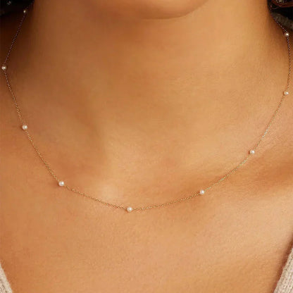 925 Sterling Silver Necklaces Charms for Women Crystal Cross Clavicle Collar Chain Simple Choker Necklace Accessories Gift