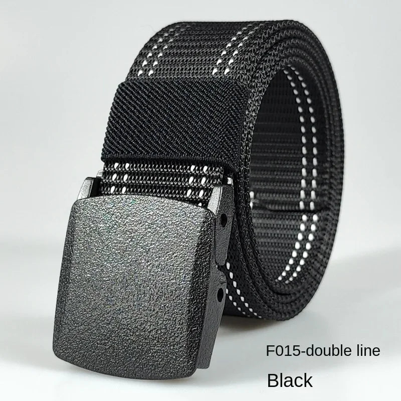 White Automatic Buckle Nylon Army Tactical Men Belt Military Waist Canvas Belt Outdoor Strap Travel Jeans Black Belts for Women