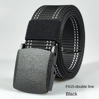 White Automatic Buckle Nylon Army Tactical Men Belt Military Waist Canvas Belt Outdoor Strap Travel Jeans Black Belts for Women
