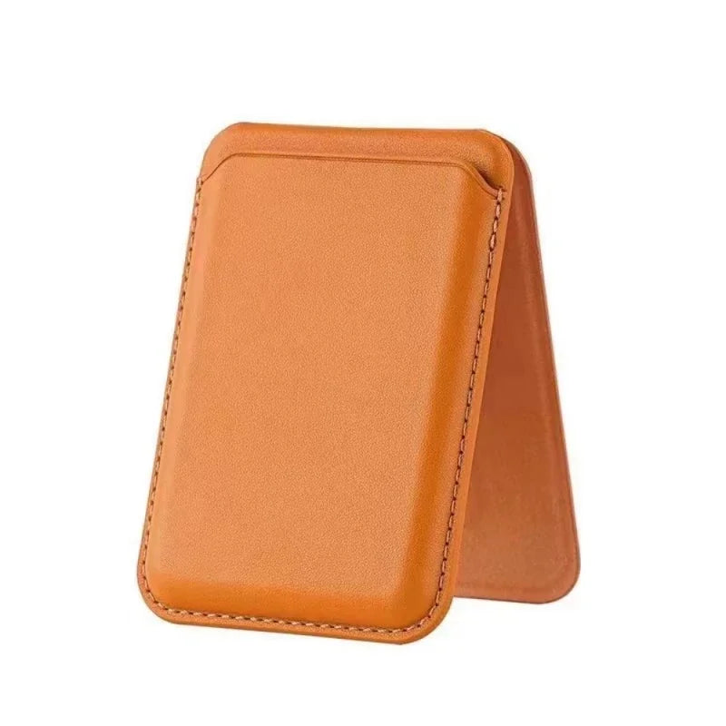 Strong Magnetic Leather Wallet With Hide Stand Case For Magsafe For iPhone 15PM 14 13 Pro Max Mag Safe Card Holder Pocket Cover